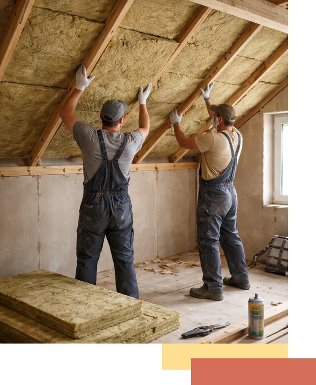 Утепление потолка минеральной ватой в Коломне