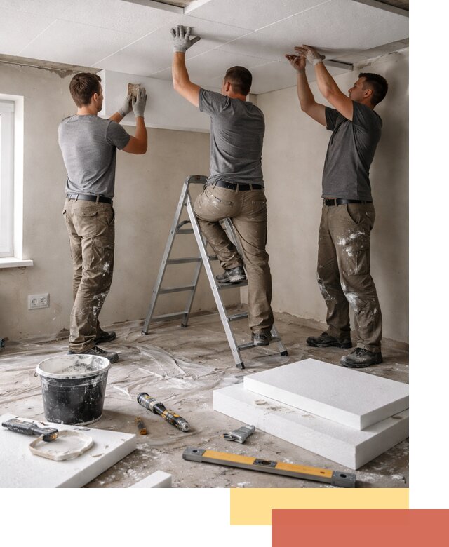 Утепление потолка пенопластом в Коломне быстро и качественно