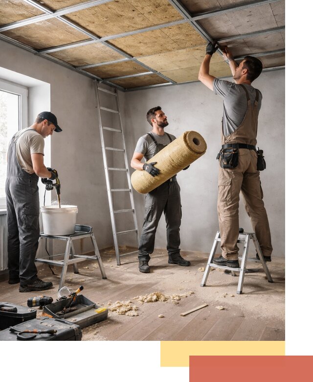 Шумоизоляция потолка в Коломне: профессиональный монтаж и отделка