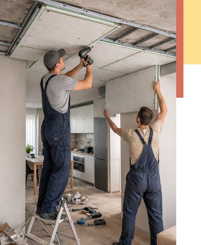 Шумоизоляция потолка панелями зипс в Коломне от 1876 руб. под ключ | ОТДЕЛОЧНИК-Клм